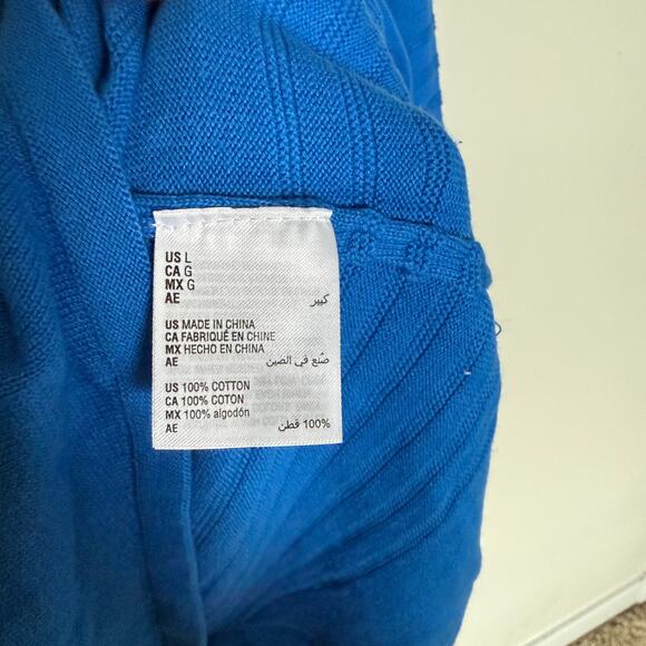 Karen Scott Womens Sweater Large Royal Blue Fall Winter Holiday Giftable NEW - Picture 4 of 5